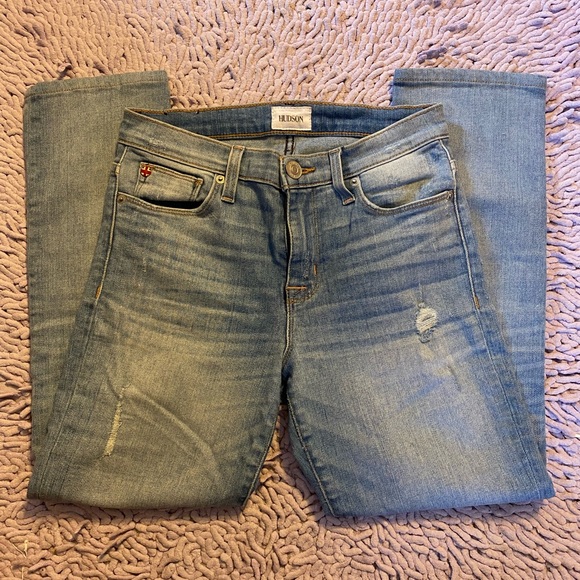 Hudson “Zoeey” Mid-rise Crop Straight Leg Jeans - Picture 3 of 12